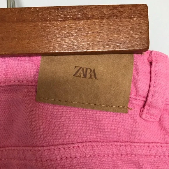 Zara Wide leg Pink Jeans. - Picture 4 of 4